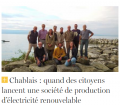 Chablais: quand des citoyens lancent une société de production d'énergie renouvelable